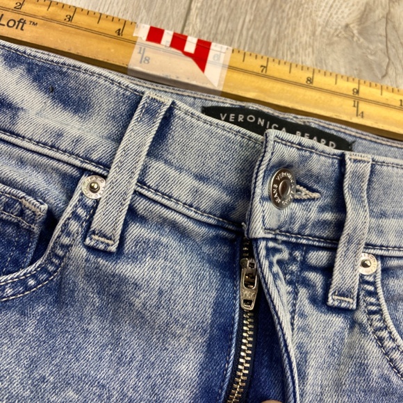 Veronica Beard High Rise Jeans in Soft Blue - Picture 3 of 13